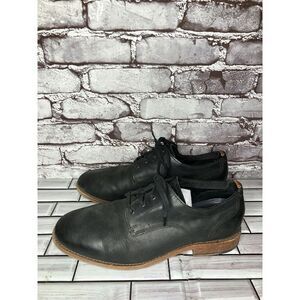 Cole Haan Grand Os. Black Leather Nubuck Casual Oxfords Shoes Men Sz 10W US/44EU